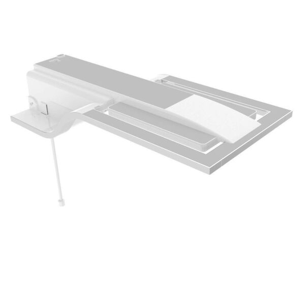 92354500_14ac_600x600.jpg Chuveiro Eletrônico 127V (110V) 5400W Branco Quadrado Intense Fame - Imagem 3