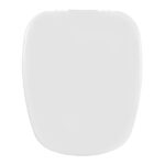 Assento Sanitário Almofadado Formatos Monte Carlo com Fechamento Comum Quadrado Espuma Gelo Astra - Imagem 2