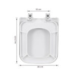 Assento Sanitário Lyon/Misti Polipropileno Fechamento Suave Branco Sensea - Imagem 10