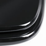 Assento Sanitário Formatos Stylus e Primula Plus com Fechamento Comum Quadrado MDF Preto Sicmol - Imagem 4