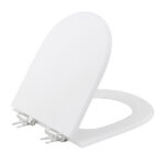 Assento Sanitário Formatos Riviera e Smart com Soft Close Quadrado Poliéster Branco Sensea - Imagem 3