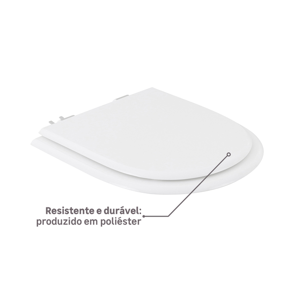 assento_riviera_poliester_fechamento_suave_branco_sensea_91051436_b0a2_600x600.jpg Assento Sanitário Formatos Riviera e Smart com Soft Close Quadrado Poliéster Branco Sensea - Imagem 4