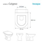 Assento Sanitário Calypso Branco Para Vaso Incepa Laufen - Imagem 3