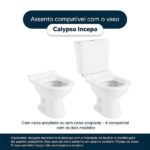 Assento Sanitário Calypso Branco Para Vaso Incepa Laufen - Imagem 4