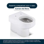 Assento Sanitario Carrara Branco Para Vaso Deca - Imagem 4