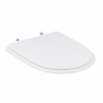 Assento Sanitário Formatos Carrara com Fechamento Comum Quadrado Poliéster Branco Sensea - Imagem 3