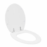 Assento Sanitário Convencional com Fechamento Comum Oval Poliéster Branco Sensea