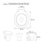 Assento Sanitário Convencional Oval Branco Para Vaso Deca - Imagem 6