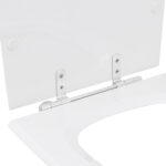 Assento Sanitário Formatos Debba com Fechamento Comum Quadrado Poliéster Branco Sensea - Imagem 4