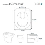 Assento Sanitário Duomo Plus Branco Para Vaso Deca - Imagem 7