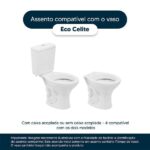 Assento Sanitário Eco Branco Para Vaso Celite - Imagem 4