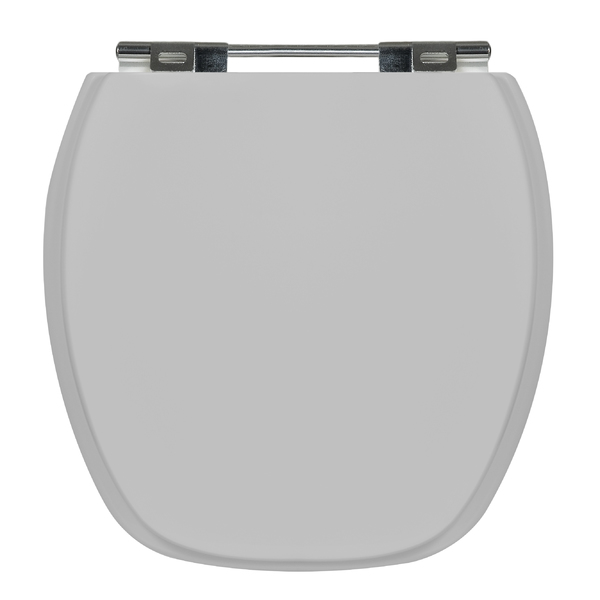 Assento Sanitário Formatos Versato, Fit, Primula, Laguna e Cannes com Fechamento Comum Quadrado Madeira Cinza Sicmol