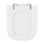 Assento Sanitário Formatos Gap com Fechamento Comum Quadrado Poliéster Branco Sensea - Imagem 6