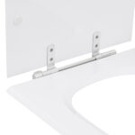 Assento Sanitário Formatos Gap com Fechamento Comum Quadrado Poliéster Branco Sensea - Imagem 4