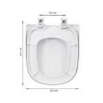 Assento Sanitário Lille|Etna Polipropileno Fechamento Suave Branco Sensea - Imagem 9