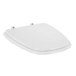 Assento Sanitário Formatos Monte Carlo com Fechamento Comum Quadrado Poliéster Branco Sensea - Imagem 3