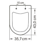 Assento Sanitário Quadrado Polipropileno Branco com Fechamento Comum Tupan - Imagem 8