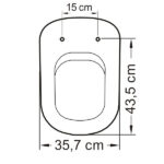 Assento Sanitário Quadrado Polipropileno Branco com Fechamento Comum Tupan - Imagem 9