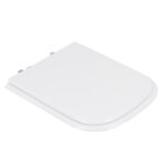 Assento Sanitário Formatos Quadra com Fechamento Comum Quadrado Poliéster Branco Sensea - Imagem 3
