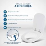 Assento Sanitário Sabatini Preto Para Vaso Icasa - Imagem 3