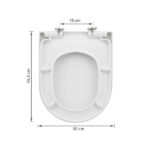 Assento Sanitário Formatos Carrara com Soft Close Quadrado Termofixo Branco Deca - Imagem 10