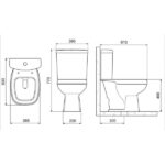 Bacia Com Caixa Acoplada Ecoflush 3/6 Lts P City Branco Celite - Imagem 3