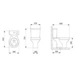 Bacia Com Caixa Acoplada Ecoflush 3/6 Lts Smart Clean Azálea Branco Celite - Imagem 3