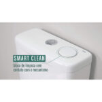 Bacia Com Caixa Acoplada Ecoflush 3/6 Lts Smart Clean Saveiro Branco Celite - Imagem 2