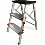 Banqueta Escada Alumínio 03 Degraus Comfort Alumasa 03 Degraus