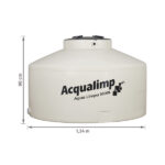 Caixa d'Água 1.000L em Polietileno Água Limpa Acqualimp - Imagem 3