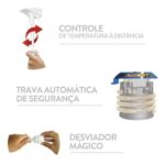 Chuveiro Ducha Top Banho Black Piano Sintex 220v - Imagem 6