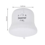 Chuveiro Elétrico Multitemperatura 127V (110V) 5500w Branco Redondo Ideale Plus sem Cano Zagonel - Imagem 5