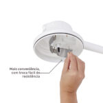 Chuveiro Elétrico Multitemperatura 220V 6800w Branco Redondo Bella Ducha Lorenzetti - Imagem 4