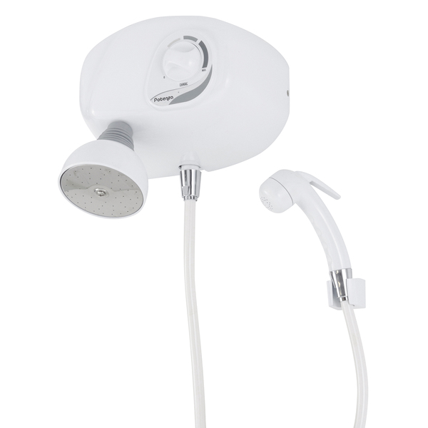 Chuveiro Elétrico Multitemperatura 220V 7800w Branco Redondo Potenza Cardal