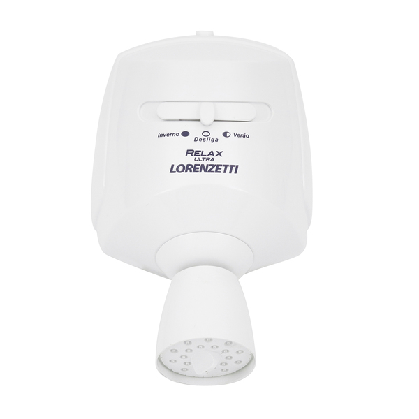 chuveiro_eletrico_220v_branco_relax_lorenzetti_87176005_107c_600x600.jpg Chuveiro Elétrico Multitemperatura 220V 5500w Branco Redondo Relax Lorenzetti - Imagem 2