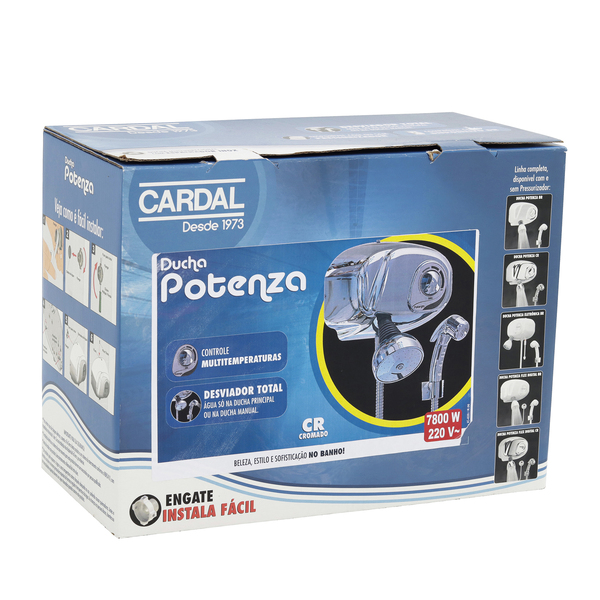 chuveiro_eletrico_220v_cromado_potenza_cardal_87163412_0ff2_600x600.jpg Chuveiro Elétrico Multitemperatura 220V 7800w Cromado Redondo Potenza Cardal - Imagem 9
