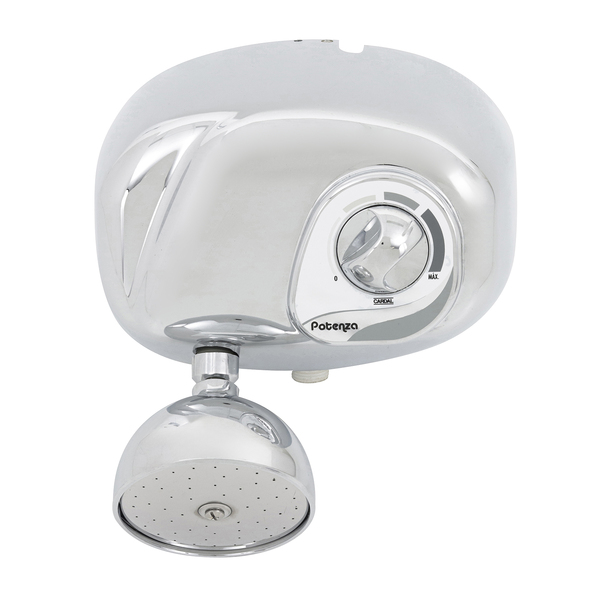 chuveiro_eletrico_220v_cromado_potenza_cardal_87163412_cf06_600x600.jpg Chuveiro Elétrico Multitemperatura 220V 7800w Cromado Redondo Potenza Cardal - Imagem 3