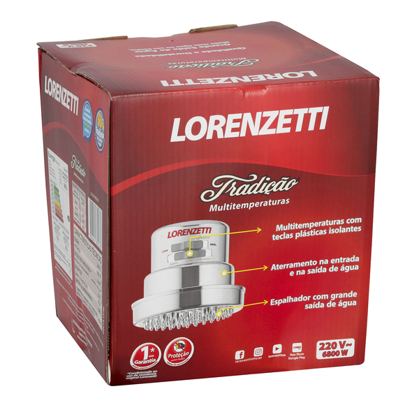 chuveiro_eletrico_220v_cromado_tradicao_lorenzetti_85262653_5ade_600x600.jpg Chuveiro Elétrico Multitemperatura 220V 6800w Cromado Redondo Tradição Lorenzetti - Imagem 7