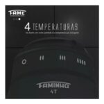 Chuveiro Elétrico Ducha Faminho Black 4t C/ Cano Preto 220v - Imagem 4