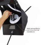 Chuveiro Elétrico Híbrido Eletrônico com Visor Digital 127V (110V) 5500w Preto Quadrado Ducali Premium Digital Zagonel - Imagem 6