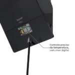 Chuveiro Elétrico Híbrido Eletrônico com Visor Digital 127V (110V) 5500w Preto Quadrado Ducali Premium Digital Zagonel - Imagem 7