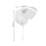 Chuveiro Elétrico Eletrônico 220V 7500w Branco Quadrado Futura Lorenzetti - Imagem 7