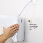 Chuveiro Elétrico Híbrido Eletrônico com Visor Digital 220V 7500w Branco Quadrado Ducali Premium Digital Zagonel - Imagem 5