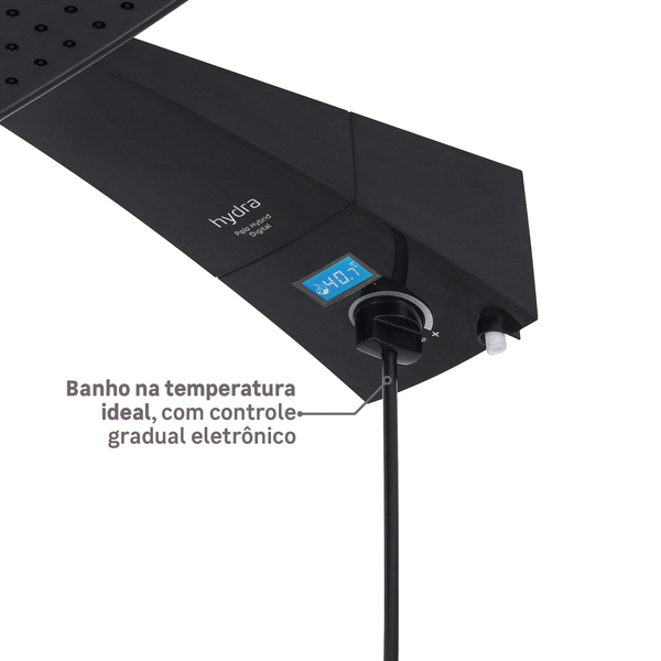chuveiro_eletrico_eletronico_220_preto_polo_plus_hibrido_hydra_89597193_7381_600x600.jpg Chuveiro Elétrico Híbrido Eletrônico com Visor Digital 220V 7700w Preto Quadrado Polo Plus Hydra - Imagem 6