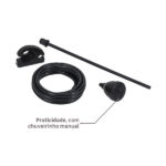 Chuveiro Elétrico Eletrônico 220V 7500w Preto Redondo Luka Equation - Imagem 5