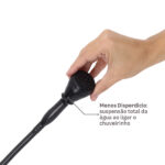 Chuveiro Elétrico Híbrido Eletrônico com Visor Digital 220V 7500w Preto Quadrado Ducali Premium Digital Zagonel - Imagem 10