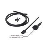 Chuveiro Elétrico Eletrônico 220V 7500w Preto Quadrado Ducali Zagonel - Imagem 8