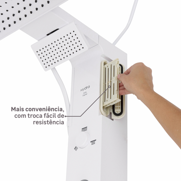 chuveiro_eletronico_110v_branco_falls_digital_hydra_91951853_b17b_600x600.jpg Chuveiro Elétrico Eletrônico com Visor Digital 127V (110V) 5500w Branco Quadrado Falls Digital Hydra - Imagem 5