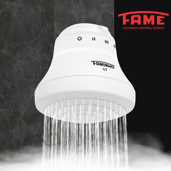 chuveiro_eletronico_127v_5400w_branco_faminho_4t_sem_cano_fame_92354451_6247_600x600.jpg Chuveiro Elétrico 127V (110V) 5400W Branco Redondo Faminho 4T sem Cano Fame - Imagem 4