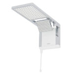 Chuveiro Elétrico Eletrônico 220V 6800w Branco e Cromado Quadrado Acqua Duo Ultra Lorenzetti